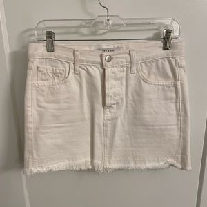 White J Brand Mini Denim Skirt